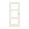 HUGA drzwi wewnętrzne biały podobny do RAL 9010 lakier Basic z przeszkleniem LA 11