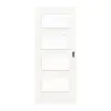 HUGA drzwi przesuwne biel pino Durat Basic z przeszkleniem LA 9