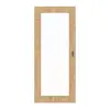 HUGA drzwi przesuwne dąb sękaty Durat Basic z przeszkleniem LA 27