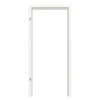 HUGA ościeżnica do drzwi wejściowych do mieszkania biała zbliżona do RAL 9016 lakierowana z zaokrągloną krawędzią