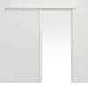 HUGA system drzwi przesuwnych naścienny RAL 9016 Durat z ościeżnicą