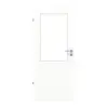 HUGA drzwi wewnętrzne biel ultramatowa Durat Basic Versio z przeszkleniem LA 7