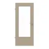 HUGA drzwi wewnętrzne ultramatowy taupe (kolor ciemnoszaro-brązowy) Durat Basic Versio z przeszkleniem LA-DIN