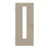 HUGA drzwi wewnętrzne ultramatowy taupe (kolor ciemnoszaro-brązowy) Durat Basic Versio z przeszkleniem LA 24