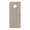 HUGA drzwi wewnętrzne ultramatowy taupe (kolor ciemnoszaro-brązowy) Durat Basic Versio z przeszkleniem LA 6