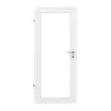 HUGA drzwi wewnętrzne biel strukturyzowana Durat Basic Versio z wycięciem na szybę LA 27