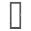 HUGA Drzwi wewnętrzne Struktura Antracyt Durat Basic Wersja z przeszkleniem LA 27