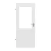 HUGA drzwi wewnętrzne biel bawełniana Durat Basic Versio z przeszkleniem LA 7