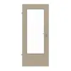 HUGA drzwi wewnętrzne Cotton like taupe (kolor ciemnoszaro-brązowy) Durat Basic Versio z przeszkleniem LA-DIN