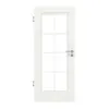HUGA drzwi wewnętrzne Kontur 1 biały lakier klasyczny z przeszkleniem LA szpros 2/4