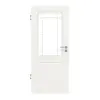 HUGA drzwi wewnętrzne Kontur 2 biały lakier klasyczny z przeszkleniem LA Lugano