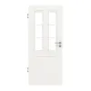 HUGA drzwi wewnętrzne Kontur 3 biały lakier klasyczny z przeszkleniem LA szpros 1/3