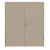 HUGA drzwi dwuskrzydłowe ultramatowy taupe (kolor ciemnoszaro-brązowy) Durat Basic Versio z ościeżnicą