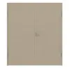 HUGA drzwi dwuskrzydłowe Cotton like taupe (kolor ciemnoszaro-brązowy) Durat Basic Versio z ościeżnicą