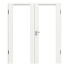 HUGA Drzwi podwójne Sueno 1 lakierowane na biało Dekor podobny do RAL 9016 Durat Concept z ościeżnicą