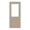 HUGA drzwi przesuwne ultramatowy taupe (kolor ciemnoszaro-brązowy) Durat Basic Versio z przeszkleniem LA 7
