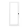 HUGA drzwi przesuwne biel strukturyzowana Durat Basic Versio z przeszkleniem LA 27