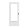 HUGA drzwi przesuwne biel bawełniana Durat Basic Versio z przeszkleniem LA-DIN