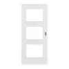 HUGA drzwi przesuwne biel bawełniana Durat Basic Versio z przeszkleniem LA 11
