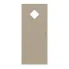 HUGA drzwi przesuwne Cotton like taupe (kolor ciemnoszaro-brązowy) Durat Basic Versio z przeszkleniem LA 6