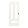 HUGA Drzwi przesuwne Lacuna 5 Białe lakierowane Classic z przeszkleniem LA