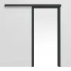 HUGA system drzwi przesuwnych naścienny ultramatowy antracyt z ościeżnicą