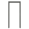 HUGA drewniana ościeżnica do drzwi dymoszczelnych Hygge szary Durat Basic z zaokrągloną krawędzią