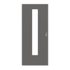 HUGA Drzwi przesuwne Hygge szare Durat Basic z przeszkleniem LA 24