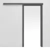 HUGA system drzwi przesuwnych naściennych Hygge szary Durat z ościeżnicą
