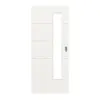 HUGA drzwi przesuwne Signum 15 biały lakier Concept z przeszkleniem LA 24 od strony zamka