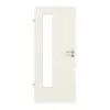 HUGA drzwi wewnętrzne białe podobne do RAL 9010 lakier Basic z przeszkleniem LA 24 po stronie zawiasów