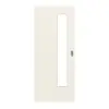 HUGA drzwi przesuwne biały podobny do RAL 9010 lakierowane Basic z przeszkleniem LA 24 od strony zamka