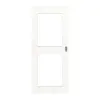 HUGA drzwi przesuwne biel pino Durat Basic z przeszkleniem LA 12