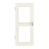 HUGA drzwi wewnętrzne białe podobne do RAL 9010 lakierowane Basic z wycięciem na szybę LA 12