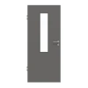 HUGA Drzwi wewnętrzne Hygge szare Durat Basic z przeszkleniem LA 4 na środku