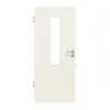 HUGA drzwi wewnętrzne białe podobne do RAL 9010 lakierowane Basic z przeszkleniem 4 LA na środku