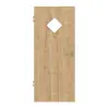 HUGA drzwi wewnętrzne dąb sękaty Durat Basic z przeszkleniem LA 6 rombów