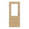 HUGA drzwi wewnętrzne dąb sękaty wzdłuż Durat Basic z przeszkleniem LA 7