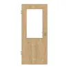 HUGA drzwi wewnętrzne dąb sękaty Durat Basic z przeszkleniem LA 7