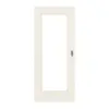 HUGA drzwi przesuwne białe podobne do RAL 9010 lakierowane Basic z przeszkleniem LA 8