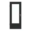 HUGA drzwi wewnętrzne antracyt podobny do RAL 7016 lakier matowy Basic z przeszkleniem LA-DIN
