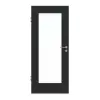 HUGA drzwi wewnętrzne antracyt podobny do RAL 7016 lakier matowy Basic z przeszkleniem LA 8