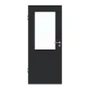 HUGA drzwi wewnętrzne antracyt podobny do RAL 7016 lakier matowy Basic z przeszkleniem LA 7