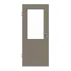 HUGA drzwi wewnętrzne taupe (kolor ciemnoszaro-brązowy) lakier matowy Basic z przeszkleniem LA 7