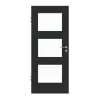 HUGA drzwi wewnętrzne antracyt podobny do RAL 7016 lakier matowy Basic z przeszkleniem LA 11