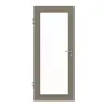 HUGA drzwi wewnętrzne taupe (kolor ciemnoszaro-brązowy) lakier matowy Basic z przeszkleniem LA 27