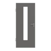 HUGA Drzwi wewnętrzne Hygge szary lakier Basic z przeszkleniem LA-24 centralnie