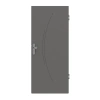 HUGA Drzwi wejściowe do mieszkania Signum 49 Hygge szare Lakier Concept