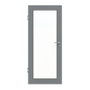 HUGA Drzwi wewnętrzne Ultramat Hygge szare Durat Basic Wersja z przeszkleniem LA 27