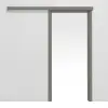 HUGA system drzwi przesuwnych naścienny ultramatowy Hygge szary z ościeżnicą